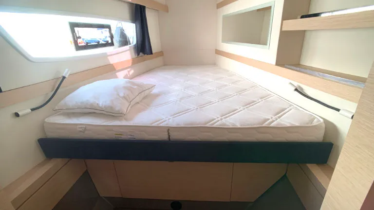 Cabin on Idefix, a Fountaine Pajot Lucia 40 catamaran at Općina Rogoznica, Croatia