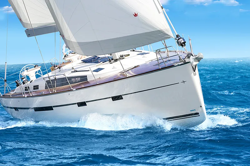 Exterior view of Star Romeo, a Bavaria Cruiser 56 sailboat at Primošten, Croatia