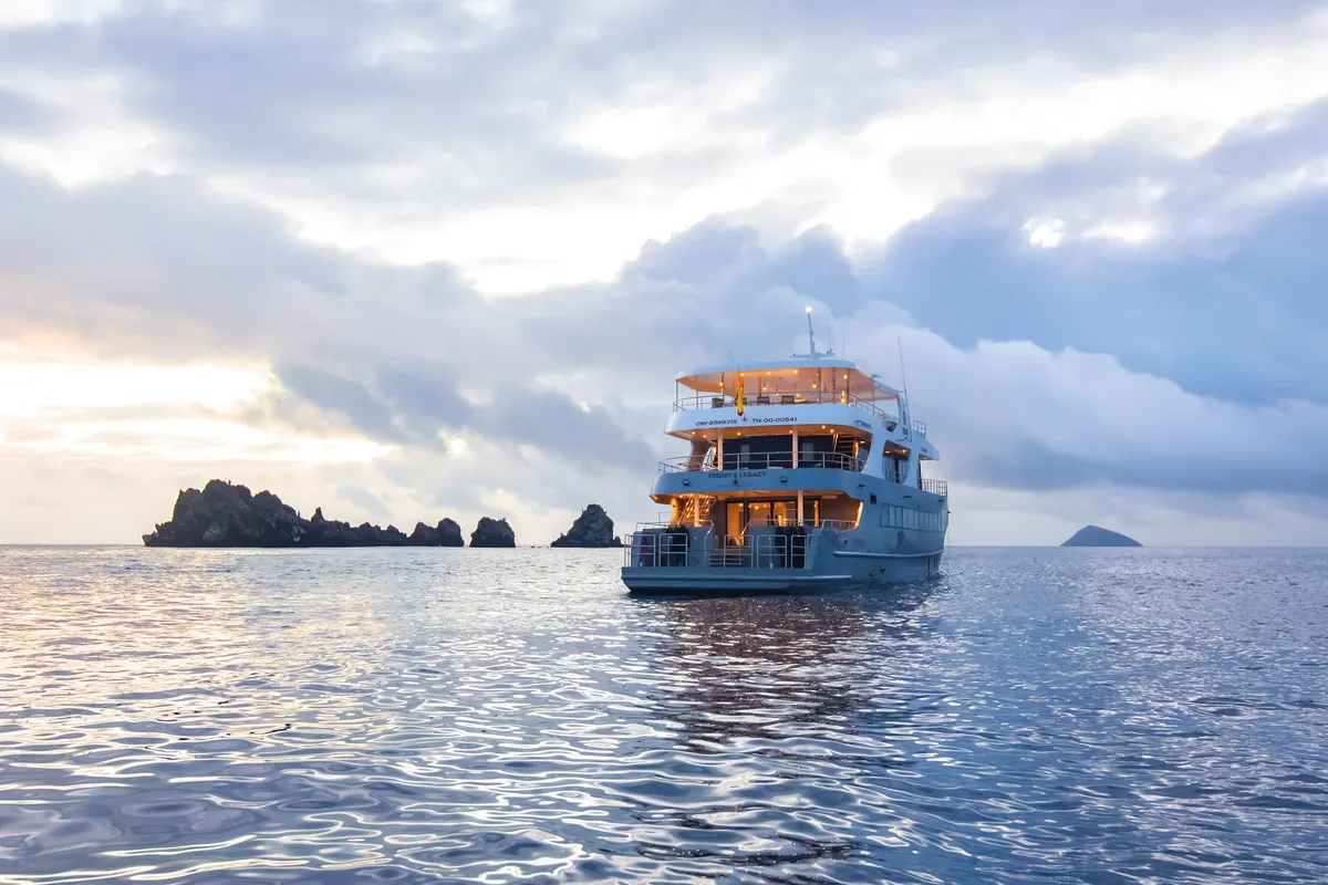 Fountaine Pajot Galapagos Tribute, a motor yacht at Parroquia Puerto Baquerizo Moreno, Ecuador