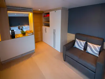 Fountaine Pajot Galapagos Tribute, a motor yacht at Parroquia Puerto Baquerizo Moreno, Ecuador