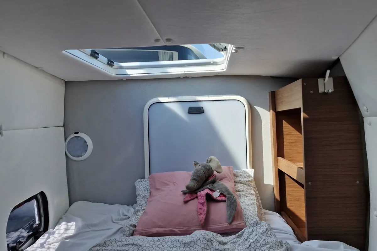Cabin on Vaiana, a Lagoon 40 catamaran at Punat, Croatia