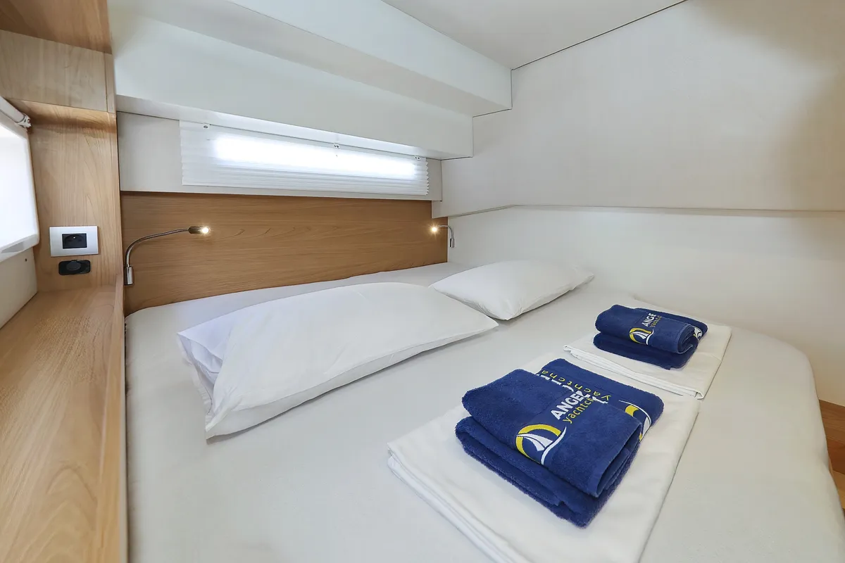 Cabin on Mademoiselle, a Bali 4.2 catamaran at Općina Rogoznica, Croatia