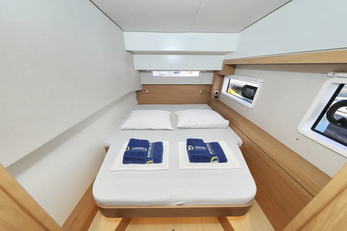 Cabin on Mademoiselle, a Bali 4.2 catamaran at Općina Rogoznica, Croatia