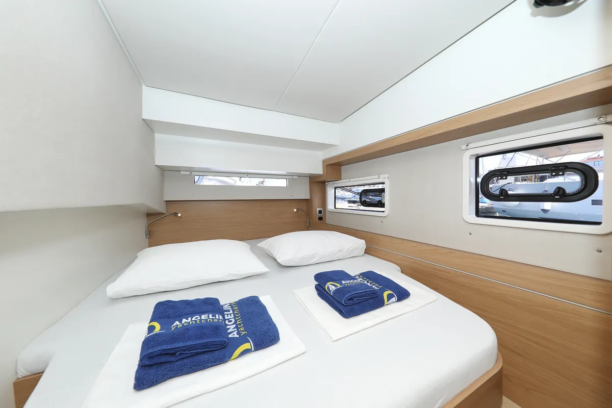 Cabin on Mademoiselle, a Bali 4.2 catamaran at Općina Rogoznica, Croatia