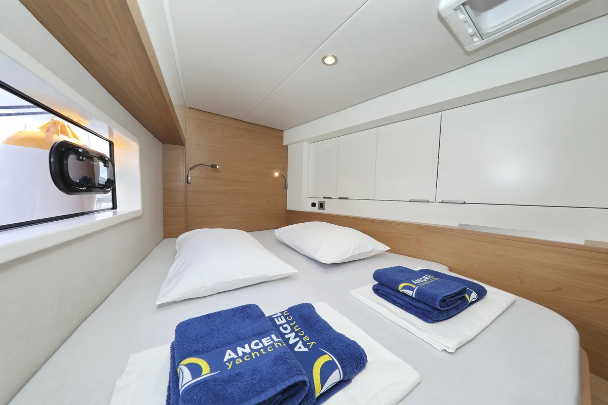 Cabin on Mademoiselle, a Bali 4.2 catamaran at Općina Rogoznica, Croatia
