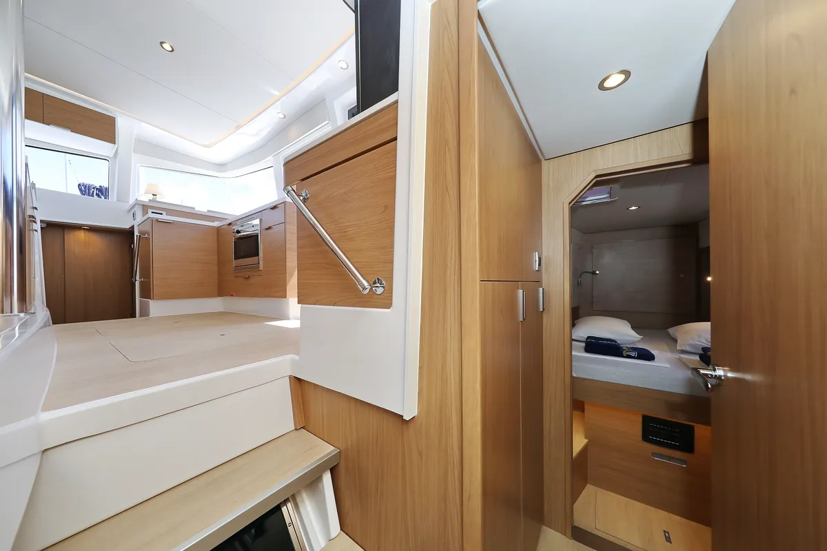 Cabin on Mademoiselle, a Bali 4.2 catamaran at Općina Rogoznica, Croatia