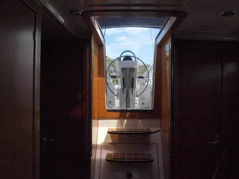 Cockpit of Sea Bird, a Elan Impression 344 sailboat at Primošten, Croatia