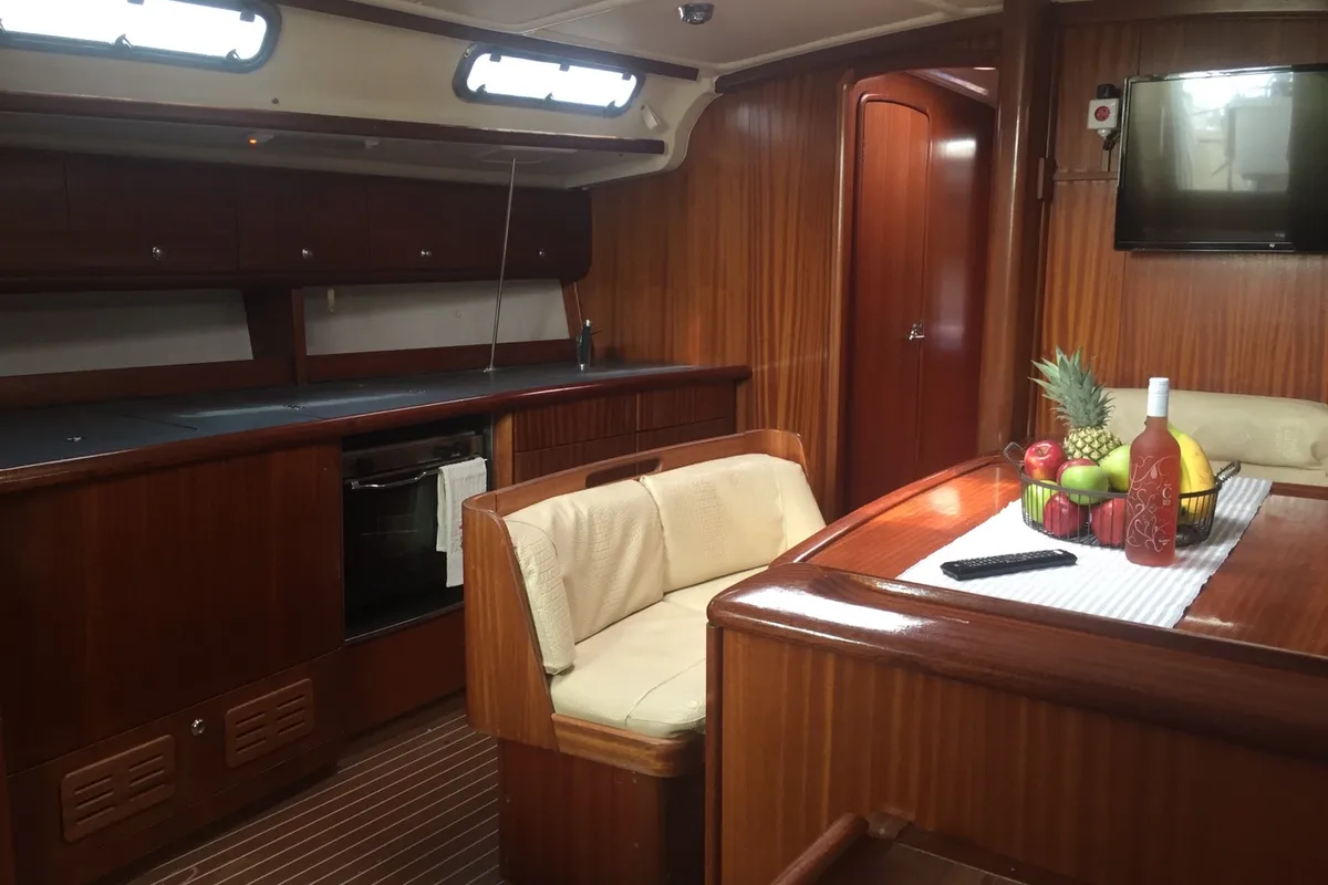 Salon of Stelios, a Bavaria 44 sailboat at Municipal Unit of Ellomenos, Greece