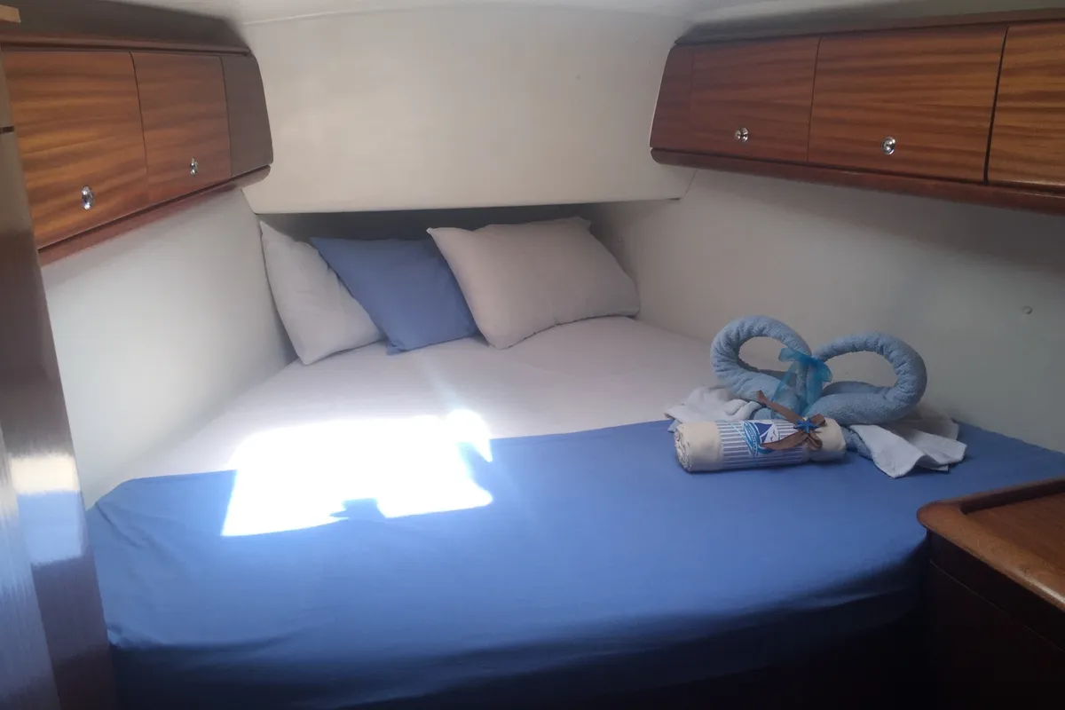 Cabin on Stelios, a Bavaria 44 sailboat at Municipal Unit of Ellomenos, Greece