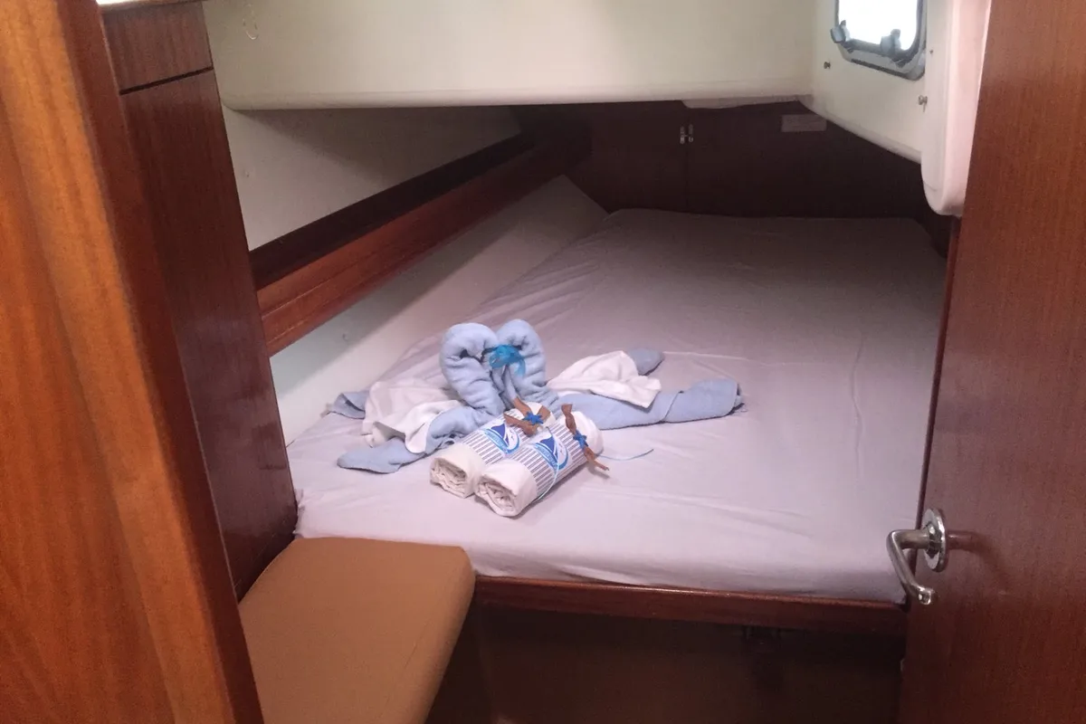 Cabin on Stelios, a Bavaria 44 sailboat at Municipal Unit of Ellomenos, Greece
