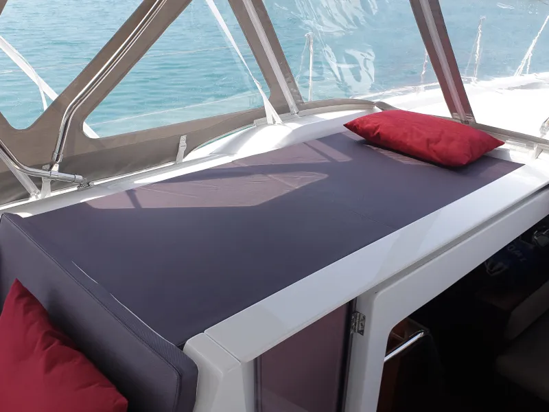 Deck of Grey Goose, a Beneteau Oceanis 51.1 sailboat at Općina Sukošan, Croatia