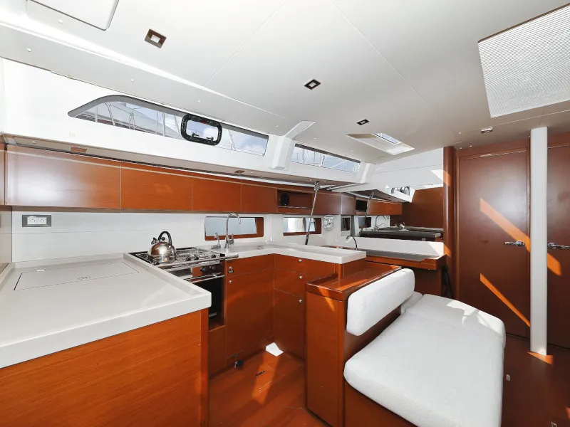 Galley of Grey Goose, a Beneteau Oceanis 51.1 sailboat at Općina Sukošan, Croatia