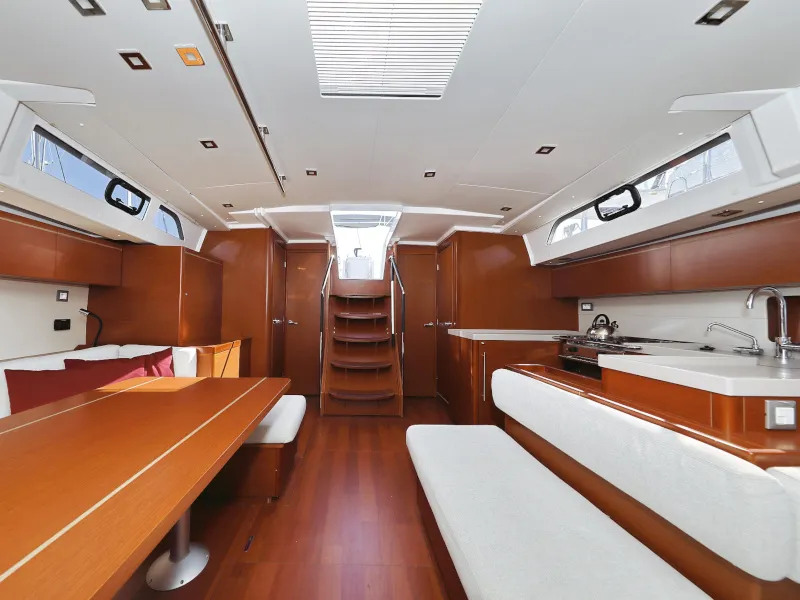 Salon of Grey Goose, a Beneteau Oceanis 51.1 sailboat at Općina Sukošan, Croatia