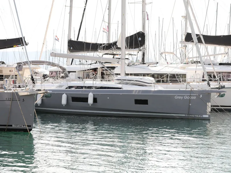 Exterior view of Grey Goose, a Beneteau Oceanis 51.1 sailboat at Općina Sukošan, Croatia