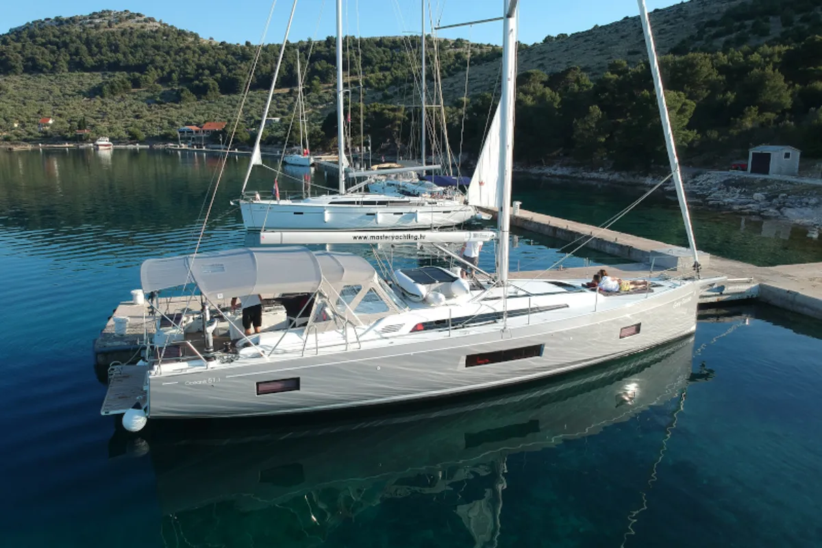 Exterior view of Grey Goose, a Beneteau Oceanis 51.1 sailboat at Općina Sukošan, Croatia