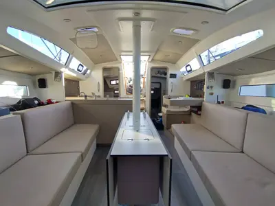 Salon of Bag Dir 3, a RM 1070 sailboat at Saint-Cast-le-Guildo, France