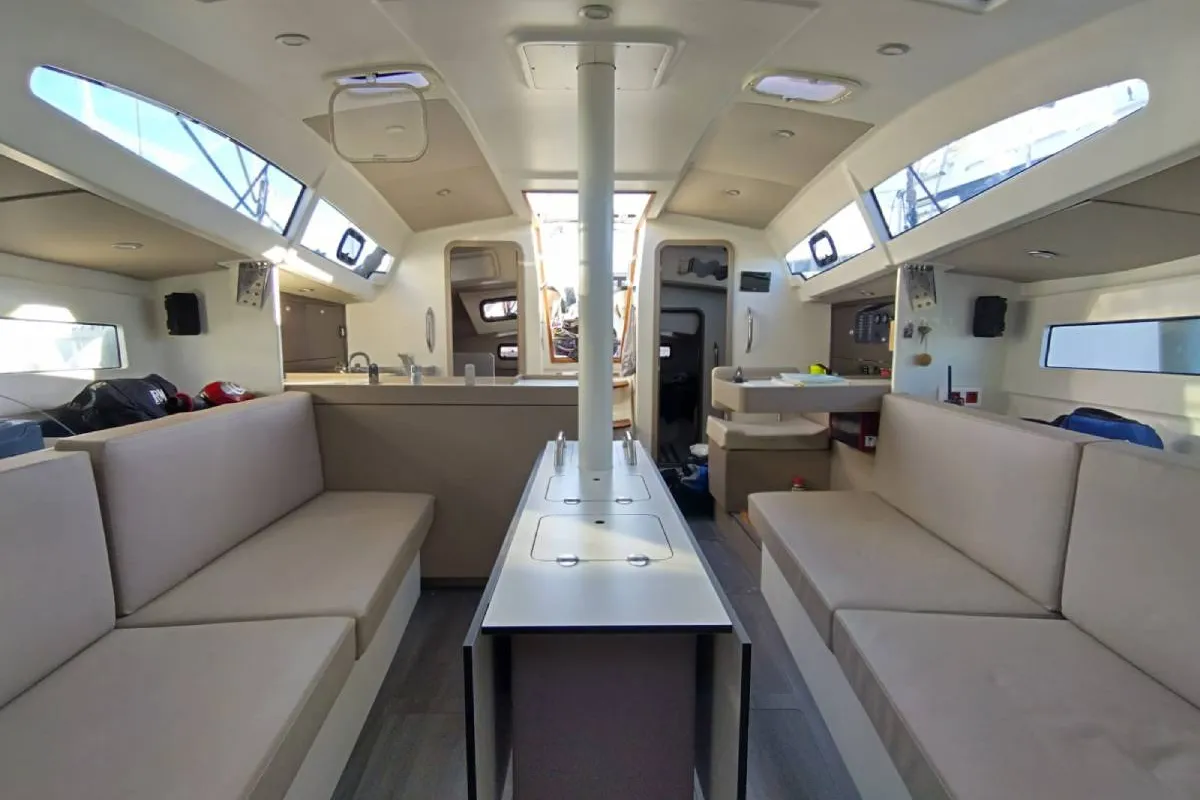 Salon of Bag Dir 3, a RM 1070 sailboat at Saint-Cast-le-Guildo, France