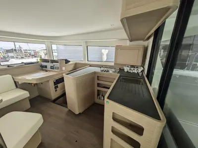 Galley of Petit Terre, a Lagoon 42 catamaran at Pointe-à-Pitre, France