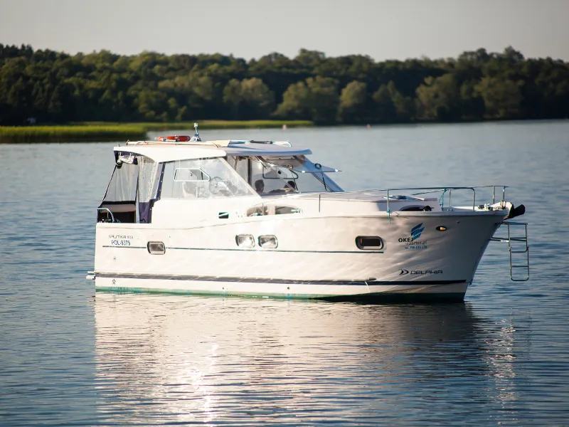 Exterior view of Nautika 1000 VIP, a Delphia Yachts Nautika 1000 motorboat at Wilkasy, Poland