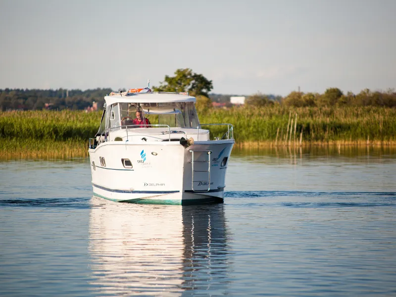 Exterior view of Nautika 1000 VIP, a Delphia Yachts Nautika 1000 motorboat at Wilkasy, Poland