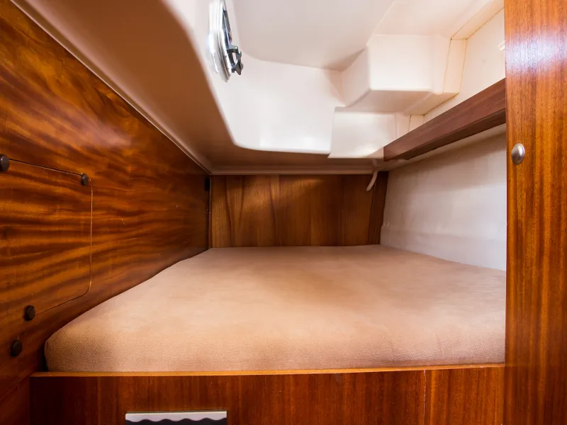 Cabin on Nautika 1000 VIP, a Delphia Yachts Nautika 1000 motorboat at Wilkasy, Poland