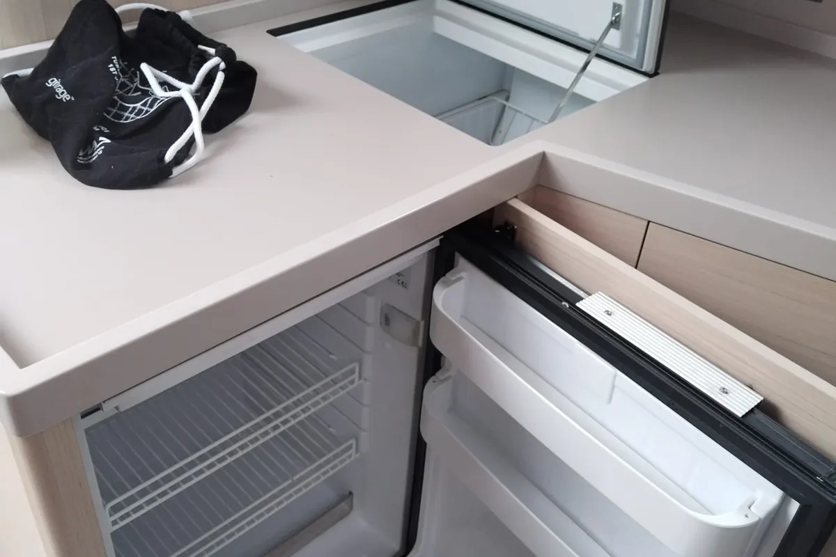 Galley of Seahawk, a Hanse 418 sailboat at Punat, Croatia