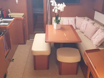 Salon of Sail La vie, a Beneteau Oceanis 46 sailboat at Athens, Greece
