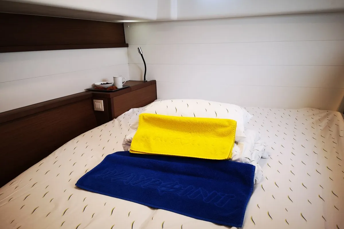 Cabin on Calm Point, a Lagoon 450 catamaran at Split, Croatia