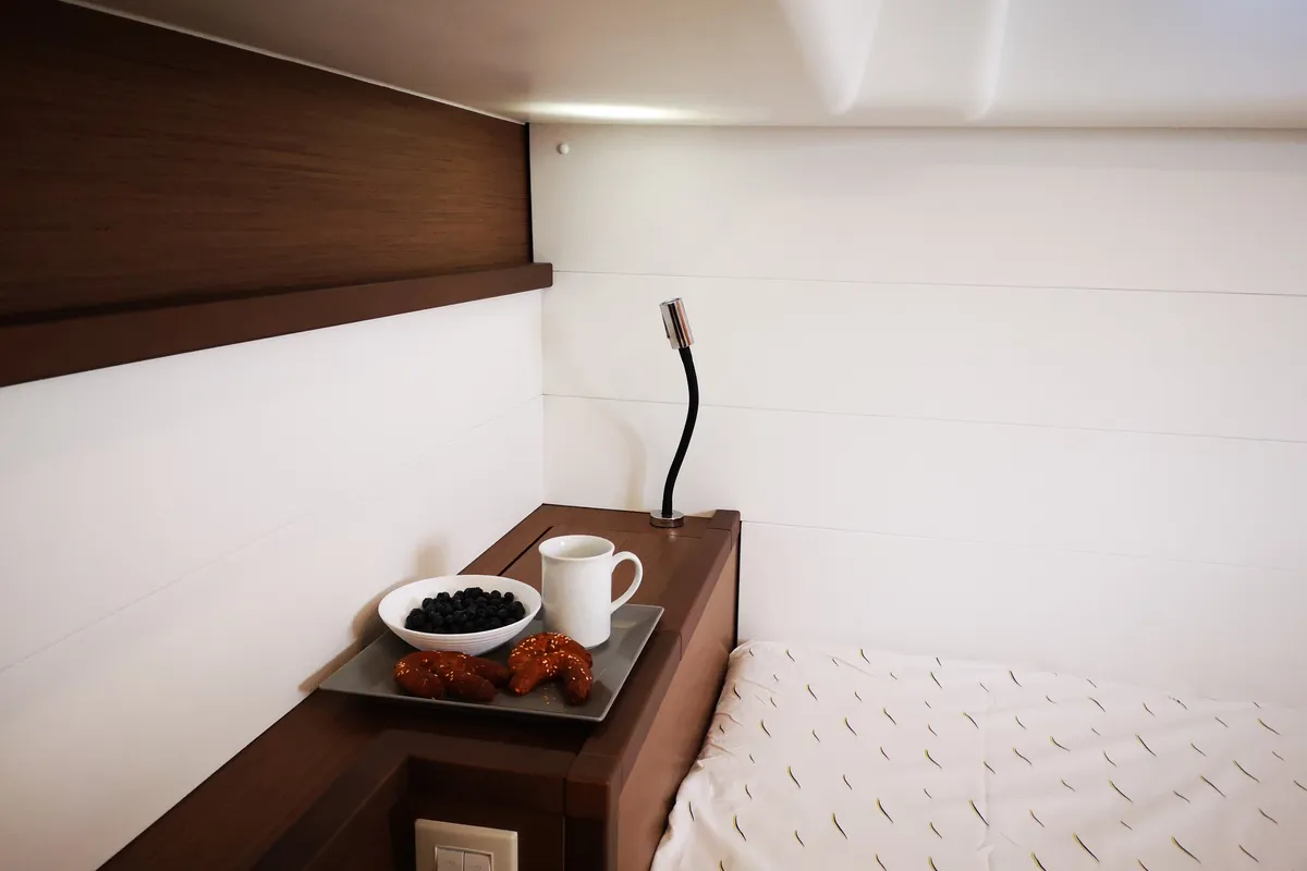 Cabin on Calm Point, a Lagoon 450 catamaran at Split, Croatia