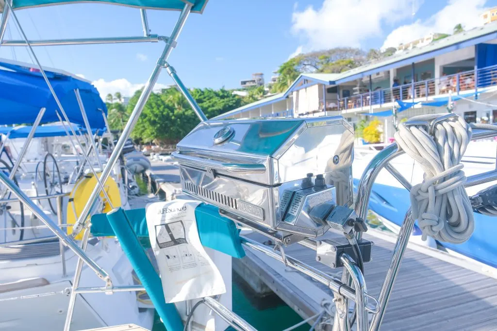 Sea Wolf, a Jeanneau Sun Odyssey 44 DS sailboat at Ribishi, Saint Vincent and the Grenadines