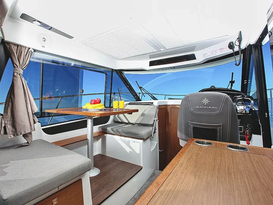 Salon of Ohana, a Jeanneau Merry Fisher 895 motorboat at Zadar, Croatia
