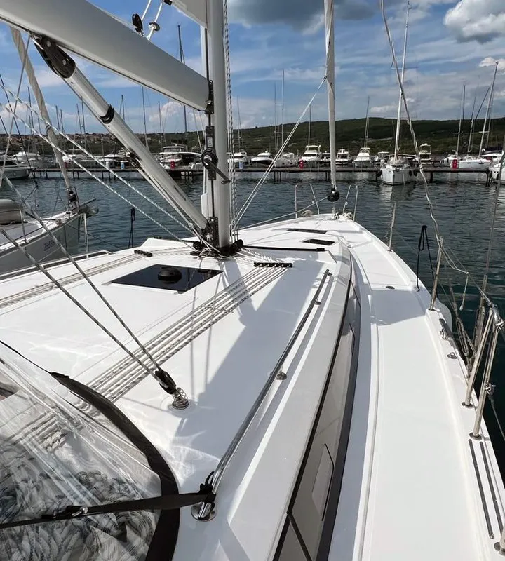 Gala, a Bavaria C42 sailboat at Punat, Croatia