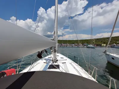 Gala, a Bavaria C42 sailboat at Punat, Croatia