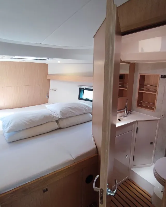 Gala, a Bavaria C42 sailboat at Punat, Croatia
