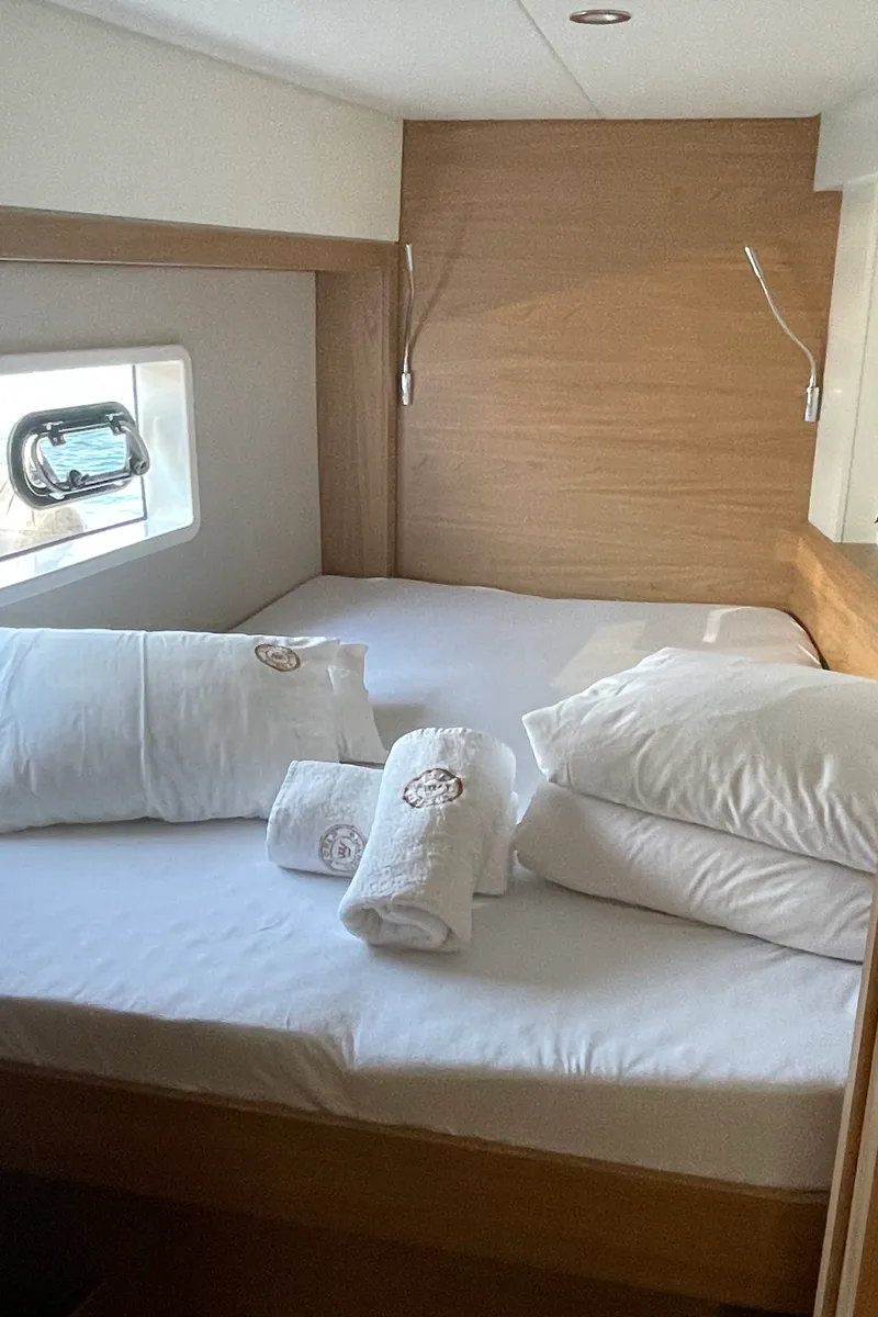 Cabin on Jackpot, a Bali 4.2 catamaran at Grad Šibenik, Croatia