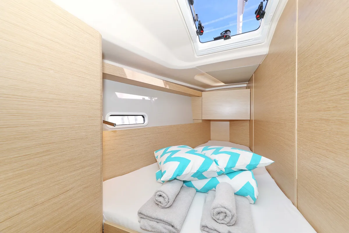 Cabin on Kind of magic, a Hanse 458 sailboat at Seget Donji, Croatia