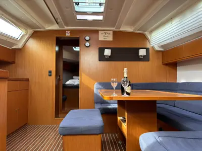 Salon of Albedo, a Bavaria Cruiser 46 sailboat at Općina Pakoštane, Croatia