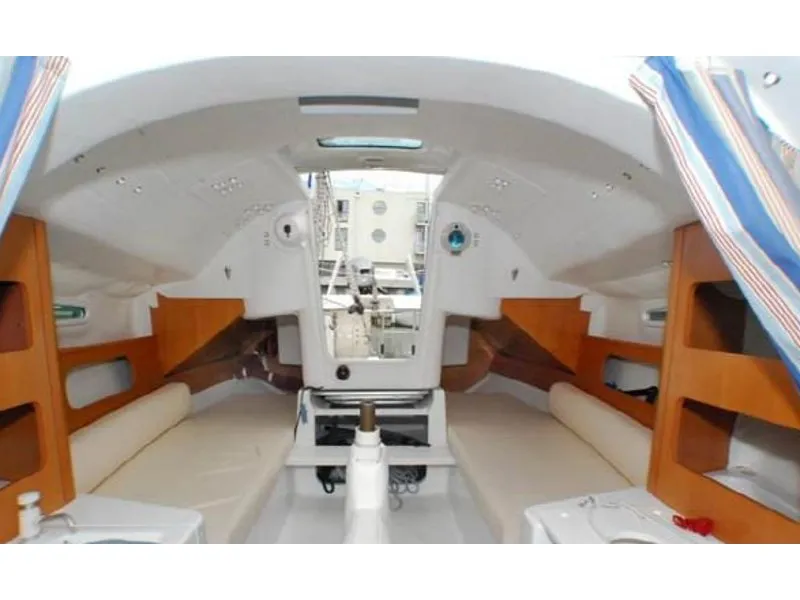 Cabin on Vidra, a Beneteau First 21.7 sailboat at Split, Croatia