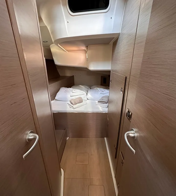 Cabin on Bright Future, a Hanse 508 sailboat at Seget Donji, Croatia
