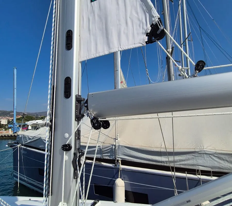 Bright Future, a Hanse 508 sailboat at Seget Donji, Croatia