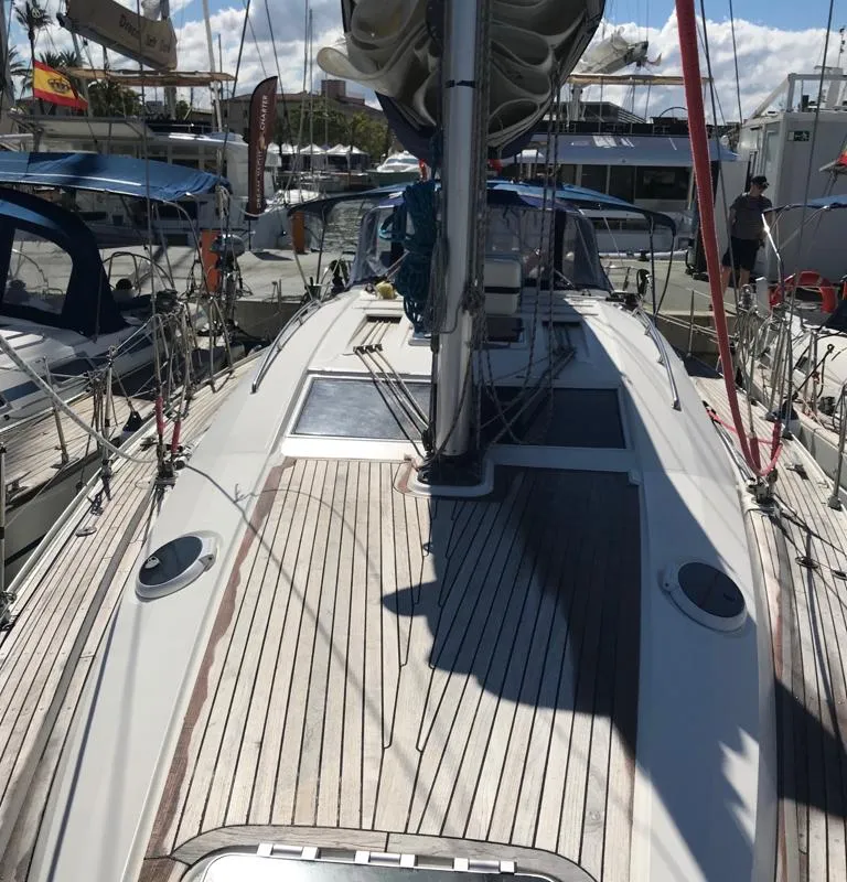Deck of Alboran XXVI Piñacolada (Las Galletas), a Elan Impression 434 sailboat at Elephant Butte Estates, United States