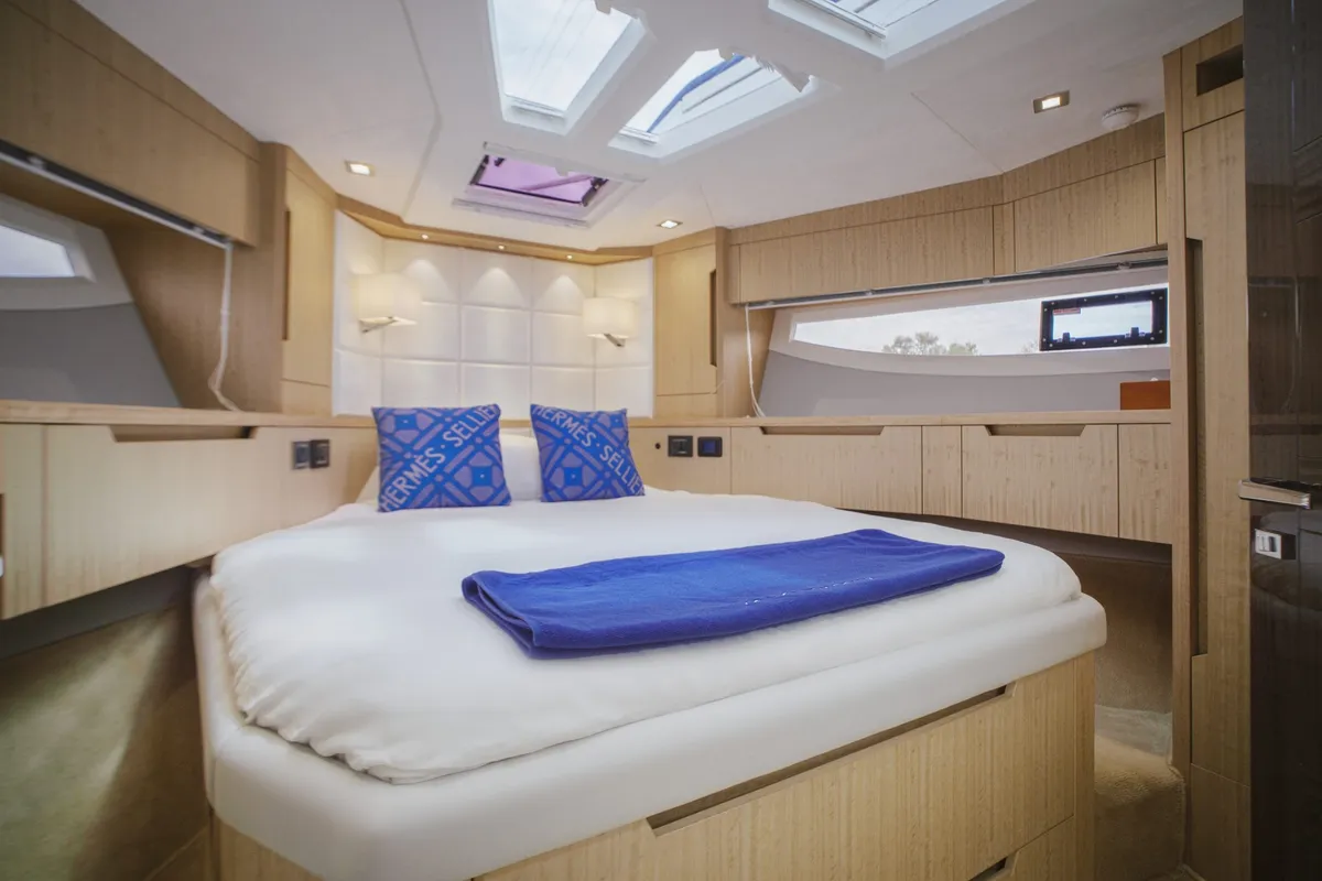 Liquid Asset, a Galeon 500 Fly motor yacht at Ko Kaeo, Thailand