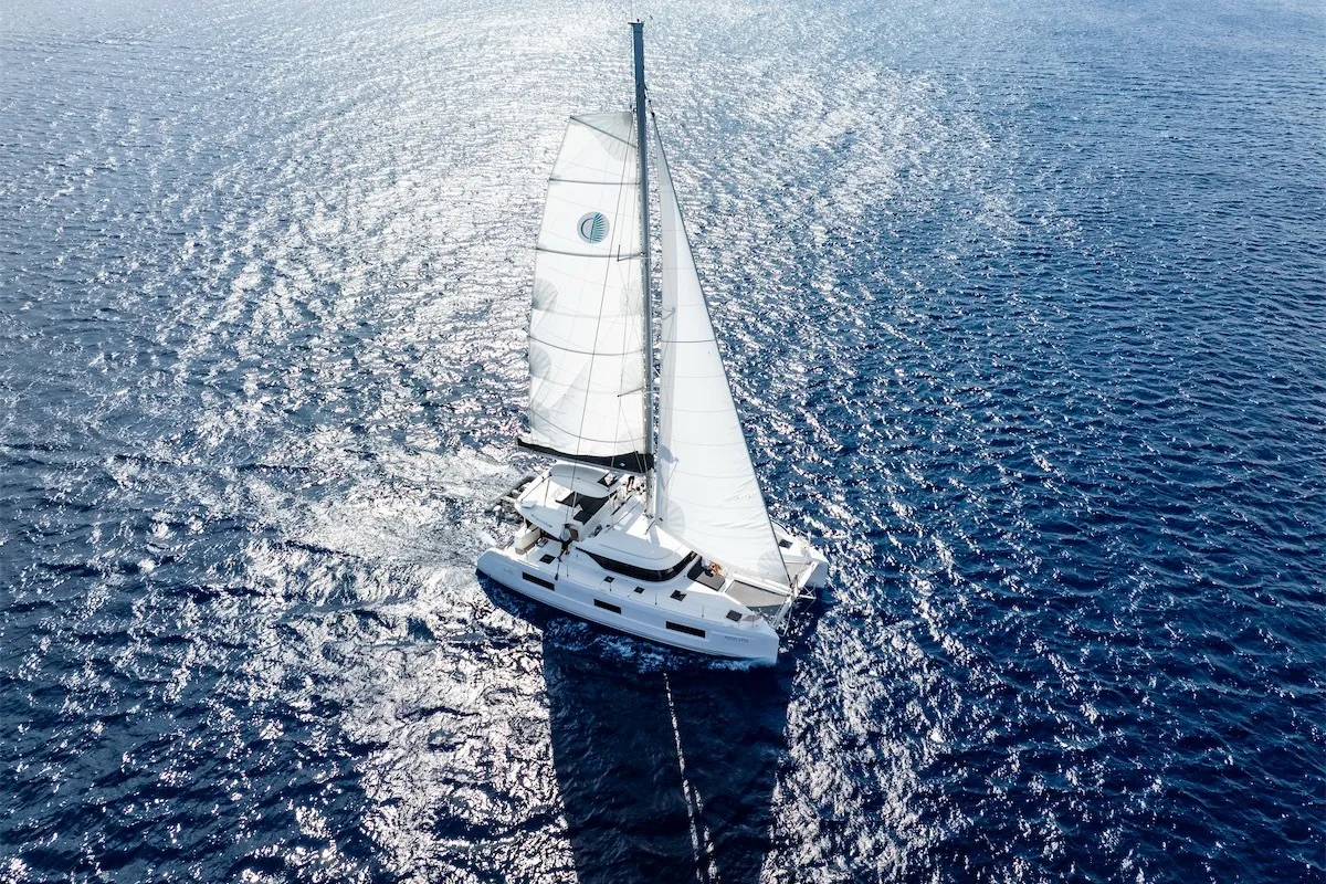 Premium, a Lagoon 46 catamaran at Ta' Xbiex, Malta