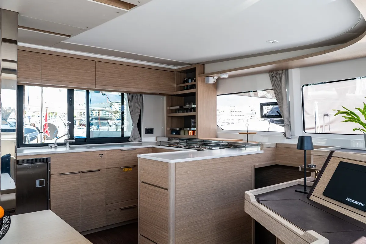 Premium, a Lagoon 46 catamaran at Ta' Xbiex, Malta