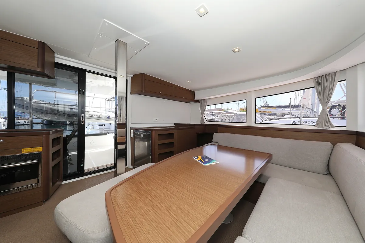 Salon of Sophie, a Lagoon 42 catamaran at Grad Trogir, Croatia