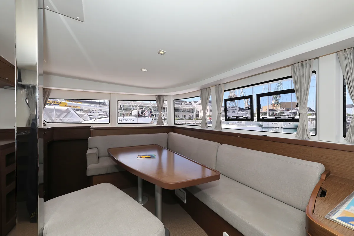 Salon of Sophie, a Lagoon 42 catamaran at Grad Trogir, Croatia