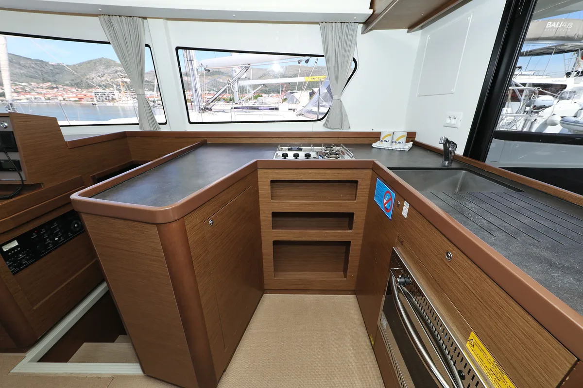 Galley of Sophie, a Lagoon 42 catamaran at Grad Trogir, Croatia