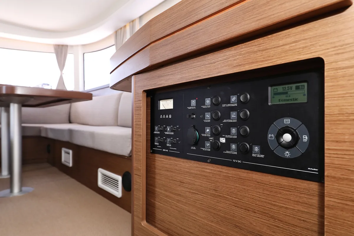 Salon of Sophie, a Lagoon 42 catamaran at Grad Trogir, Croatia