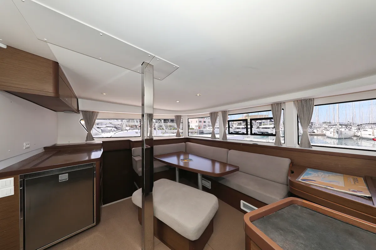 Salon of Sophie, a Lagoon 42 catamaran at Grad Trogir, Croatia