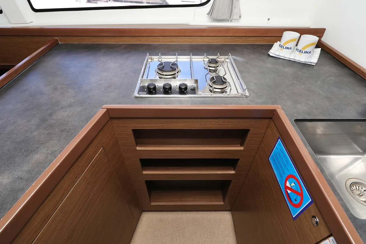Galley of Sophie, a Lagoon 42 catamaran at Grad Trogir, Croatia